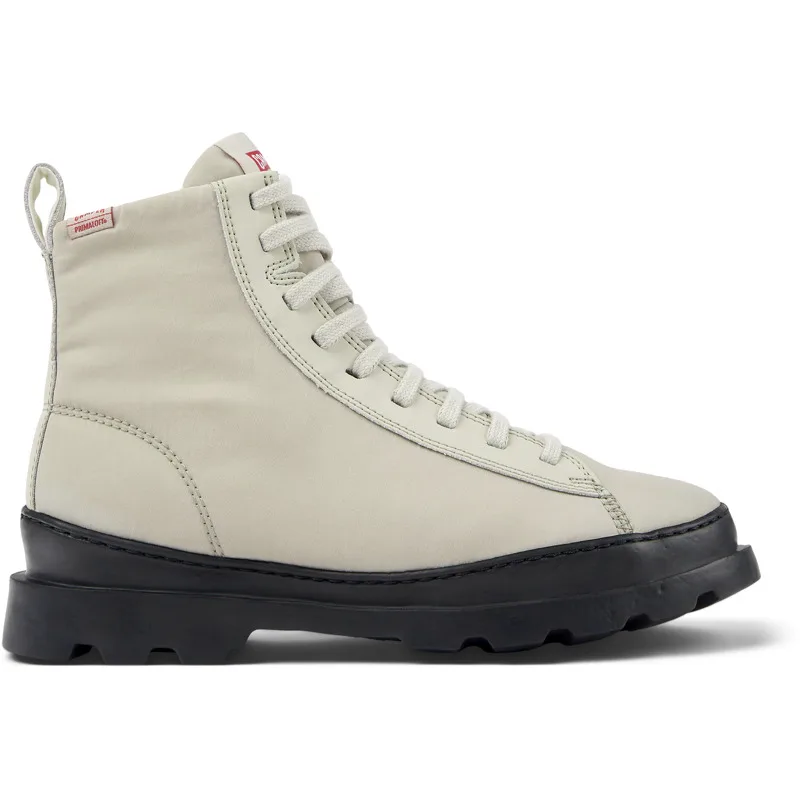 CAMPER Brutus - Μποτάκια Για Γυναικεία - Γκρι, Μέγεθος , Cotton fabric/Smooth leather