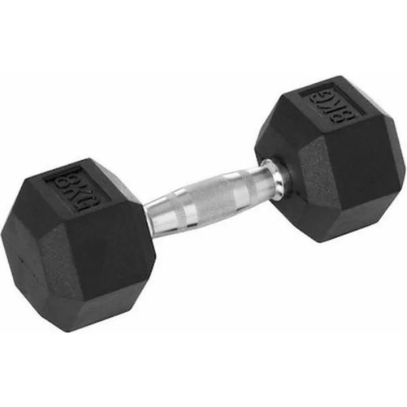 Βαράκι MotivationPro Εξάγωνο Λαστιχένιο 1 x 8kg (021281212241)