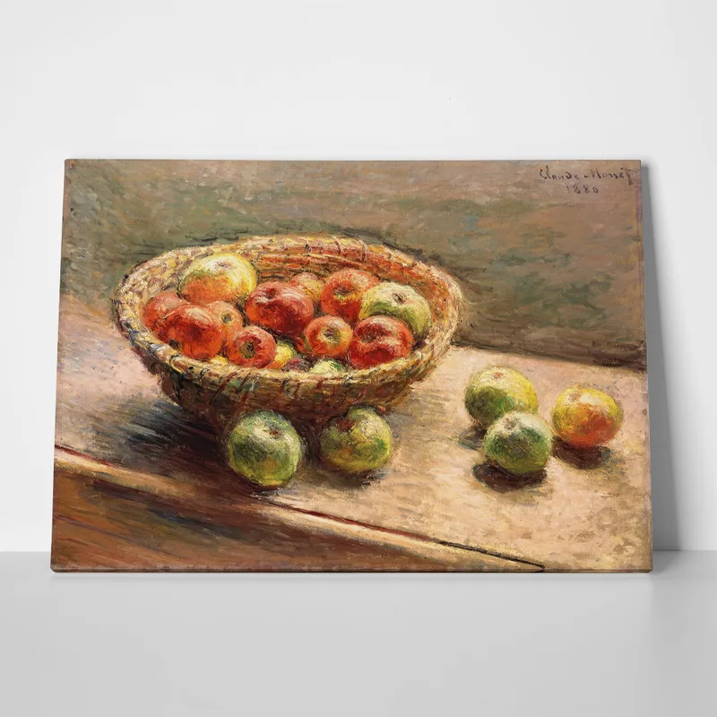 Πινακας σε καμβά MONET - A BOWL OF APPLES