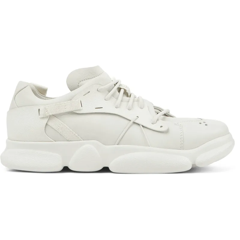 CAMPER Karst - Sneakers Για Ανδρικα - Λευκό, Μέγεθος 39, Smooth leather/Cotton fabric