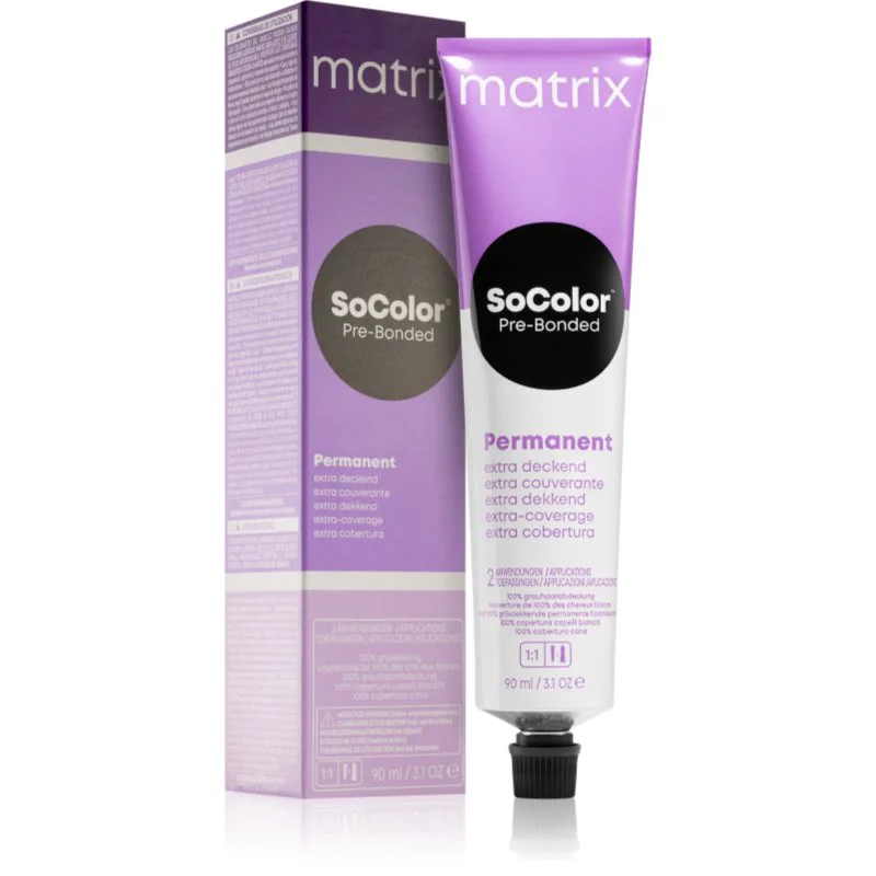 Matrix SoColor Pre-Bonded Extra Coverage μόνιμη βαφή μαλλιών απόχρωση 508M Hellblond Mocca 90 ml
