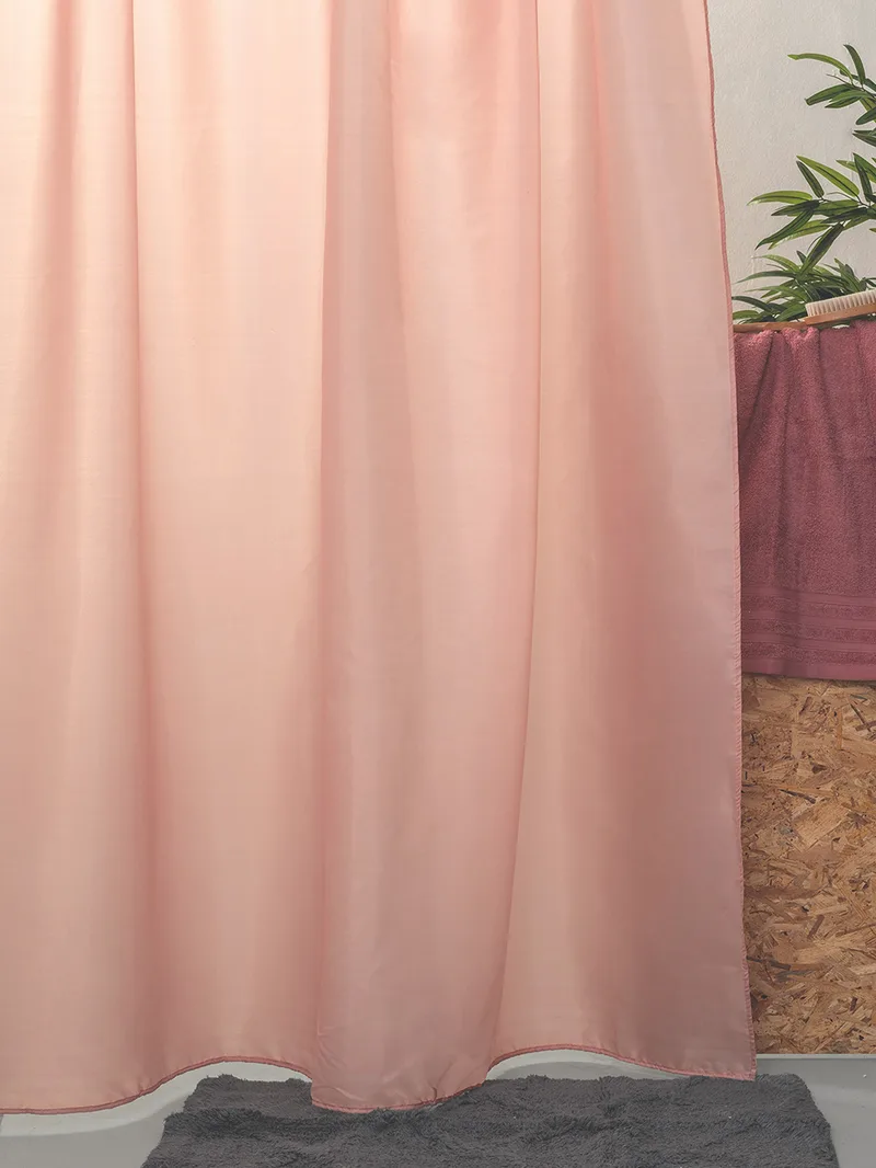Κουρτίνα Μπάνιου Με 12 Κρικους 180Υx200Π SIMPLE PINK
