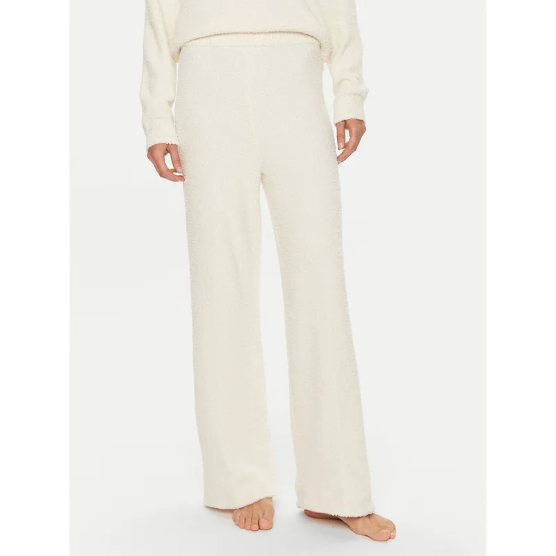 Calvin Klein Παντελόνι πιτζάμας 000QS7338E Εκρού Relaxed Fit