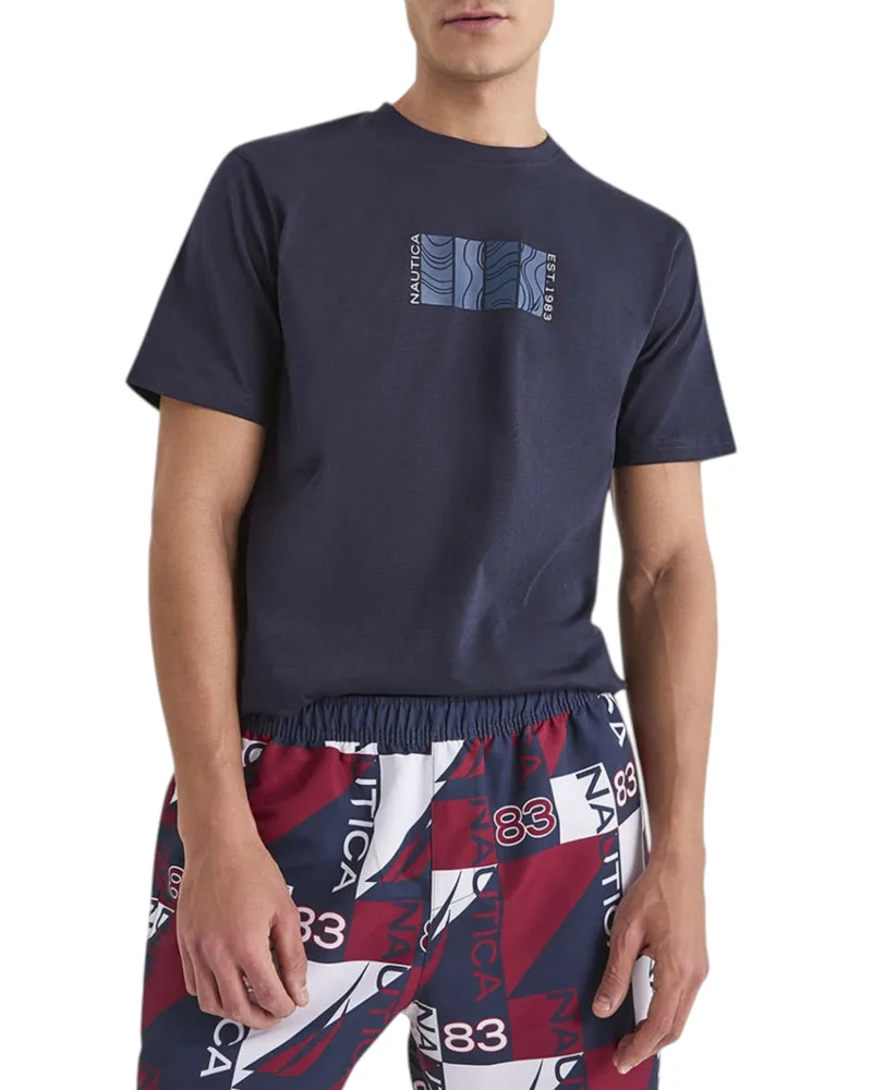 Nautica Ανδρική Μπλούζα T-Shirt 3NCN1V04026-459 Μπλε