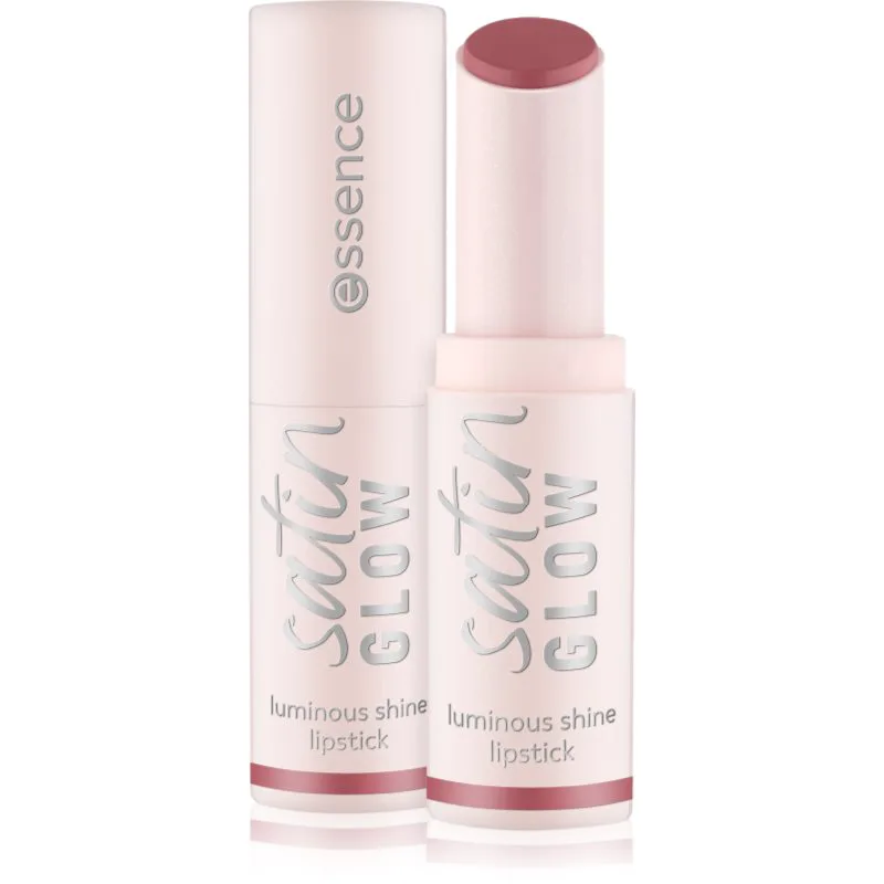 essence satin GLOW Κρεμώδες κραγιόν με σατέν φινίρισμα απόχρωση 03 Rose And Shine 3.5 γρ