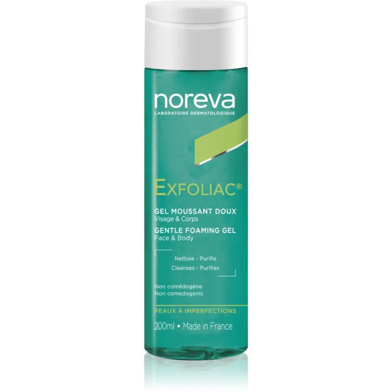 Noreva Exfoliac Gentle Foaming Gel απαλό αφρώδες τζελ για προβληματική επιδερμίδα 200 ml