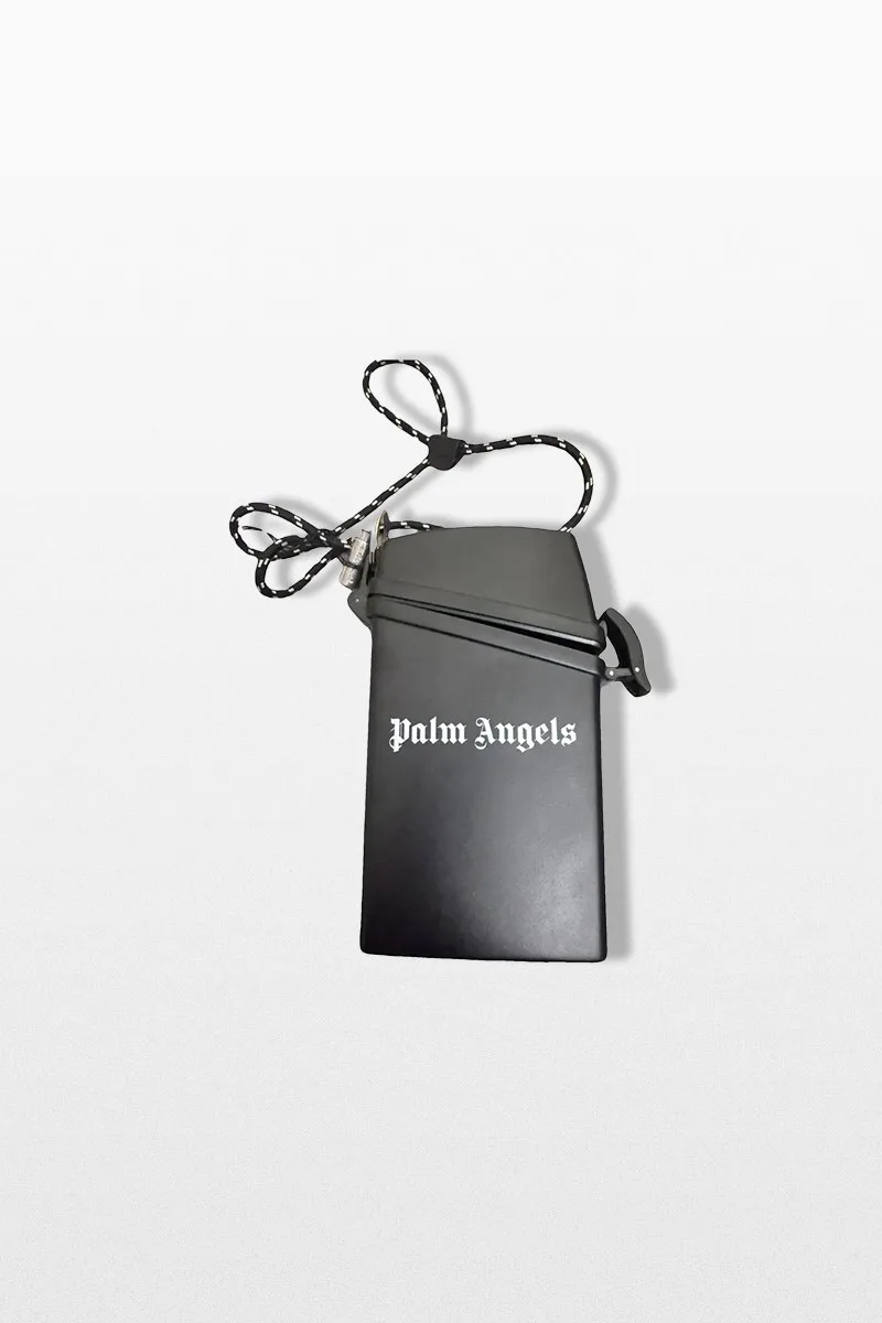 PALM ANGELS Ανδρικό Μαύρο Logo Print Case
