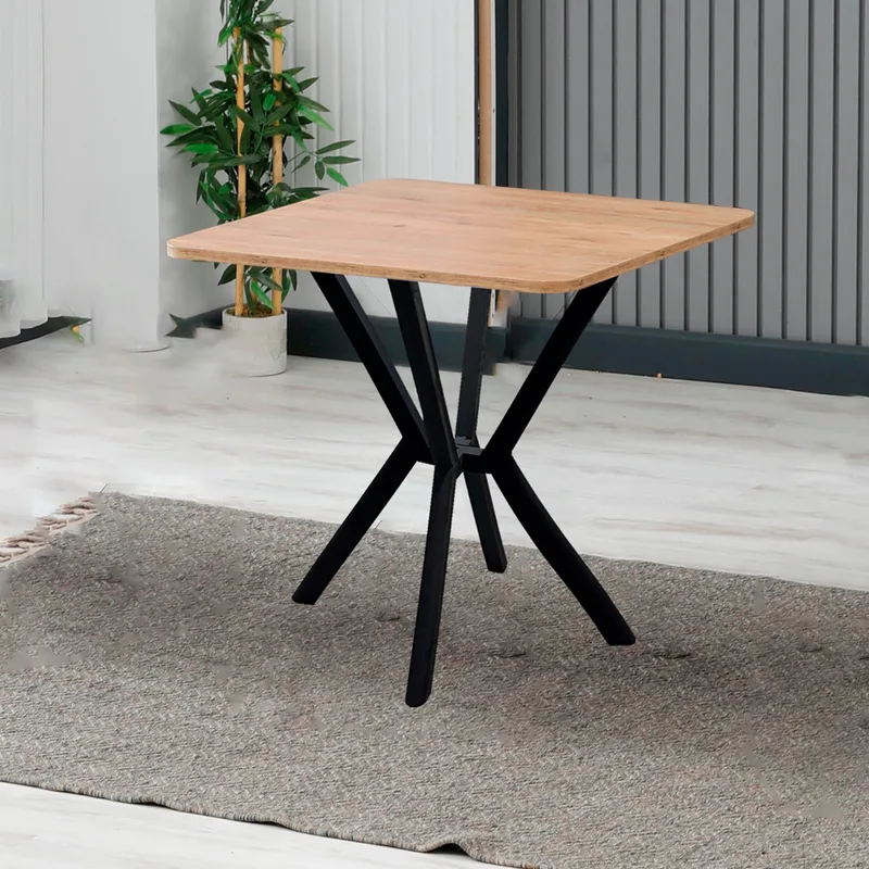 Τραπέζι Τραπεζαρίας Elma 70 - Walnut 225Aln1505 (70x74x70 cm)