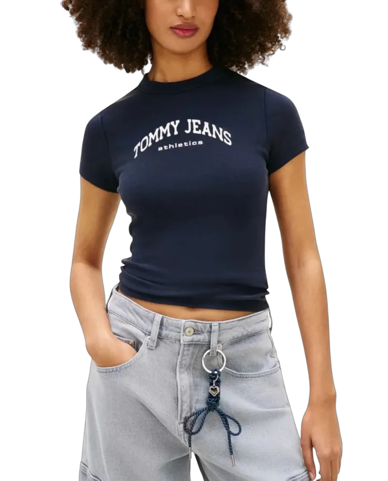 Γυναικείο Slim Varsity T-shirt Navy Μπλε Tommy Jeans DW0DW22302-C1G