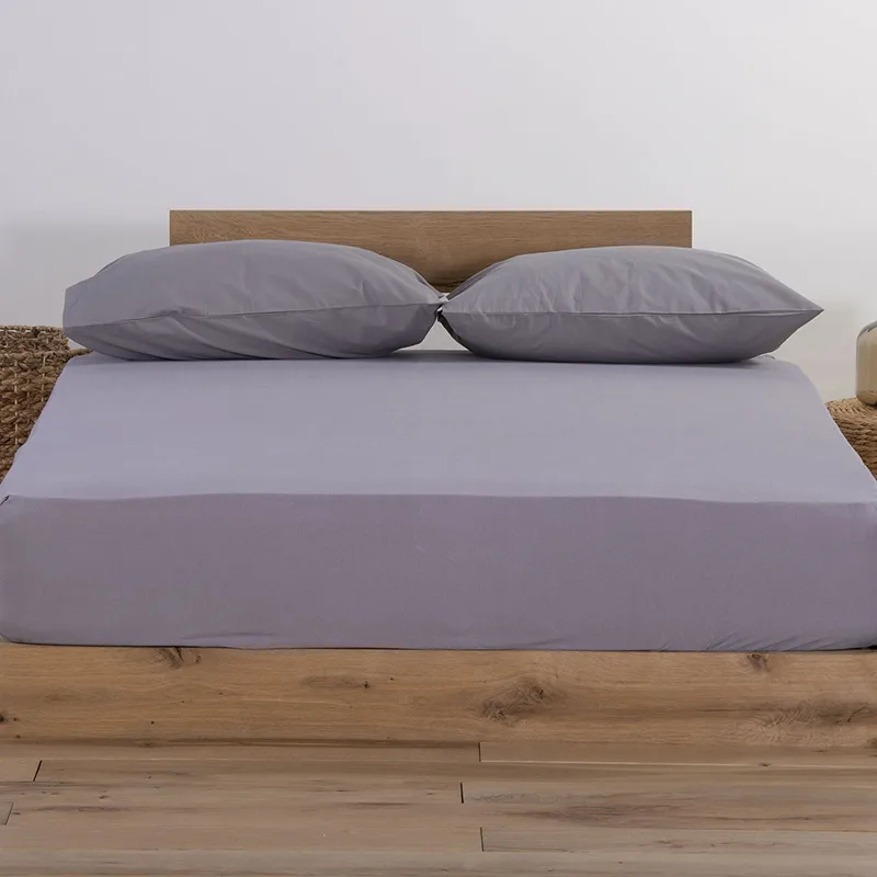 Σεντόνι Μεμονωμένο Μονό 100x200+30 Nef Nef Jersey 726-Light Gray Με λάστιχο (100x200+30)