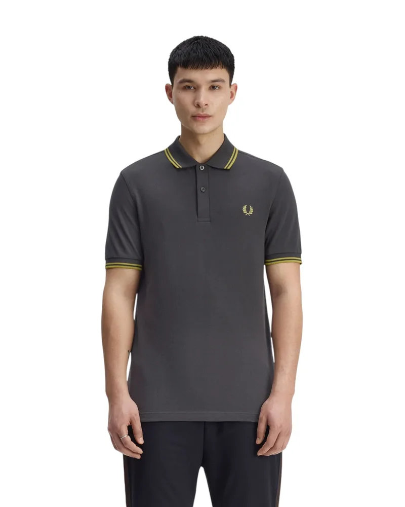 Fred Perry Ανδρική Μπλούζα Twin Tipped Polo M3600-58A Γκρι