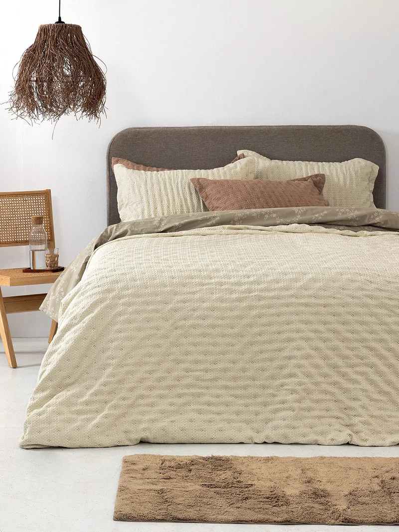 Κουβερλί Υπέρδιπλο Palamaiki Tot Ivory 220x240