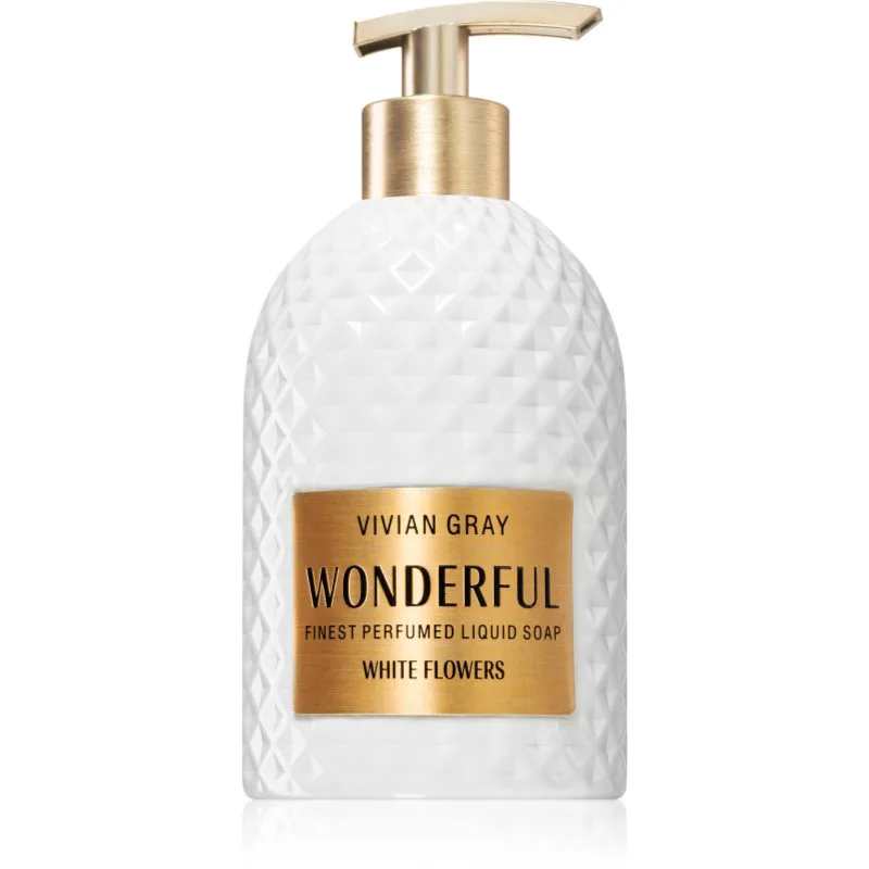 Vivian Gray Wonderful White Flowers πολυτελές ρευστό σαπούνι για τα χέρια 500 ml