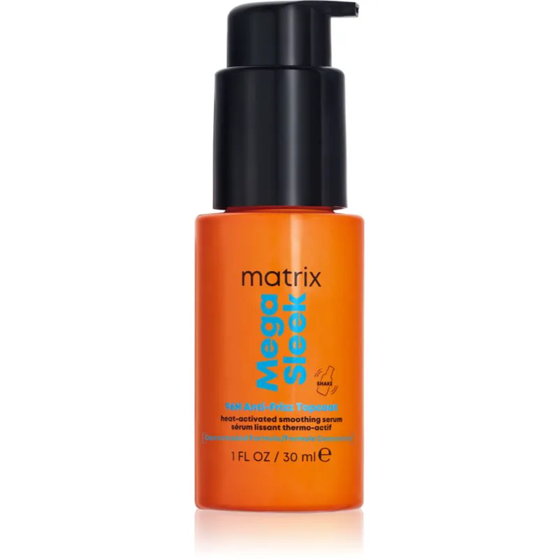 Matrix Mega Sleek 96H Anti-Frizz Topcoat ορός για τα μαλλιά για ατίθασα και κρεπαρισμένα μαλλιά 30 ml