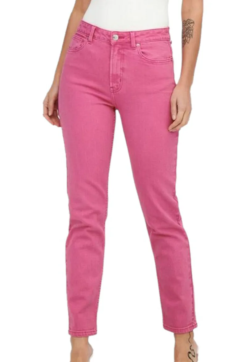 Παντελόνι Jean Only Onlemily 15252531- Begonia Ροζ Γυναικείο