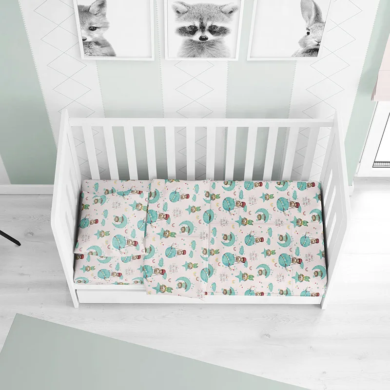 Σεντόνια Κούνιας (Σετ) 120X160 Dimcol Reach The Stars 192 Χωρίς Λάστιχο (120x160)