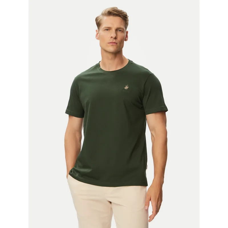 Beverly Hills Polo Club T-Shirt P-SS26M-TS41740 Πράσινο Regular Fit