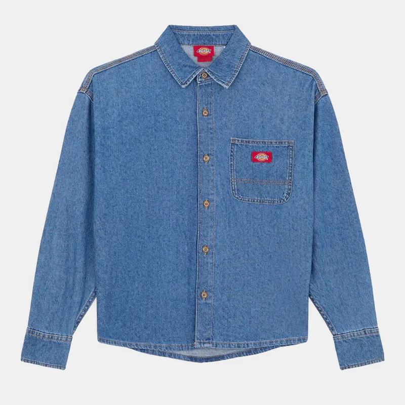 Dickies W Lw Denim Shirt Ls W Classic Μπλε (9000260352_9173)