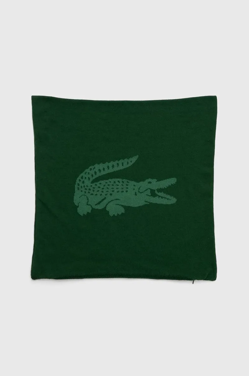 Βαμβακερή μαξιλαροθήκη Lacoste L Reflet Vert 45 x 45 cm
