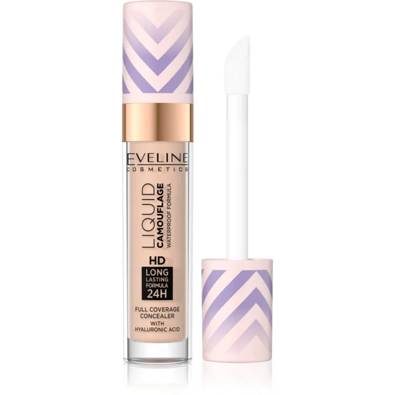 Eveline Cosmetics Liquid Camouflage αδιάβροχος διορρθωτής με υαλουρονικό οξύ απόχρωση 2.5 7,5 ml