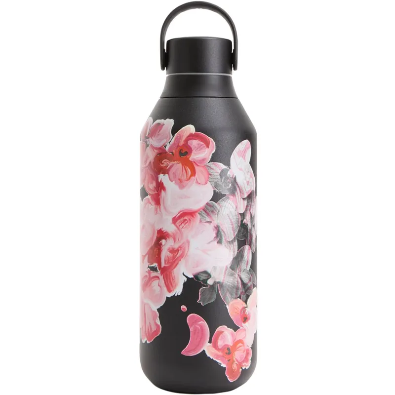 Chilly's Series 2 Bottle 500ml, Ανοξείδωτο Μπουκάλι Θερμός με Σχέδιο Κωδ 22827 - Botanica Glass Pansy
