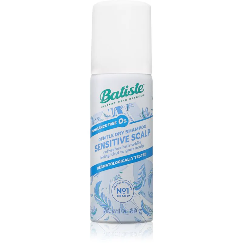 Batiste Sensitive ξηρό σαμπουάν για ευαίσθητο δέρμα της κεφαλής 50 ml