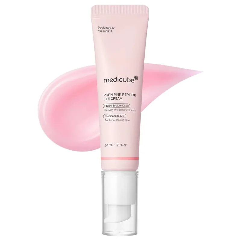 Medicube PDRN Ροζ Peptide Eye Cream Συσφικτική Κρέμα Ματιών για Ρυτίδες & Μαύρους Κύκλους Κατάλληλη για Όλους τους Τύπους Επιδερμίδας 30ml