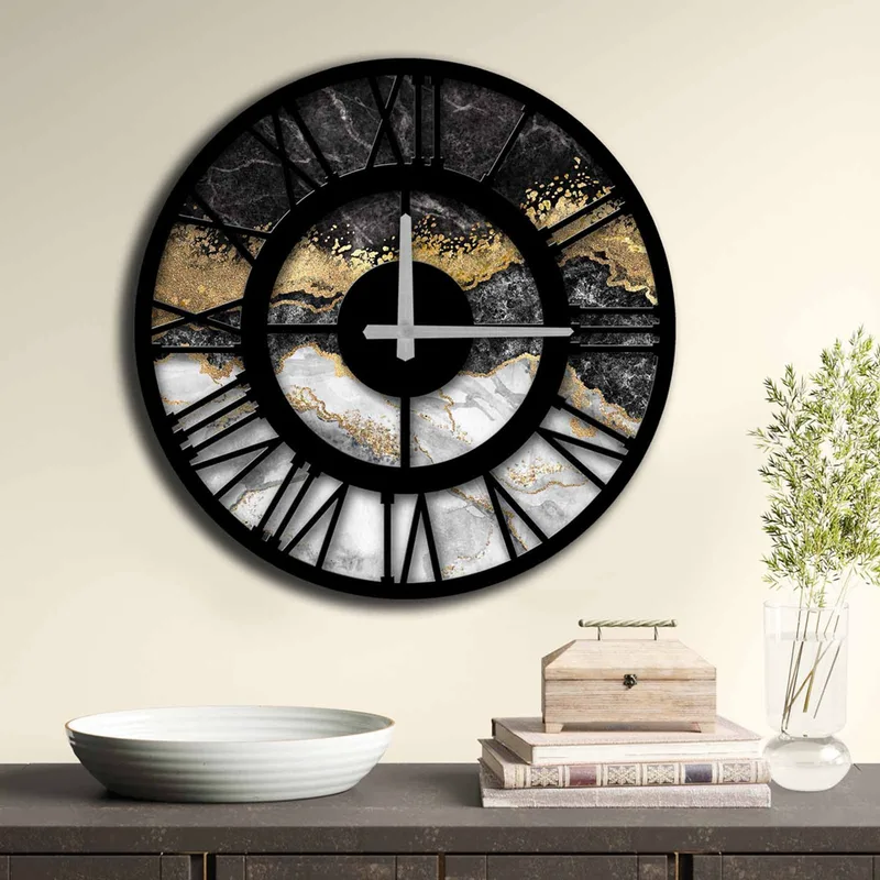 Διακοσμητικό Ρολόι Mdf 5050Ms-027 238Hma6247 50 cm