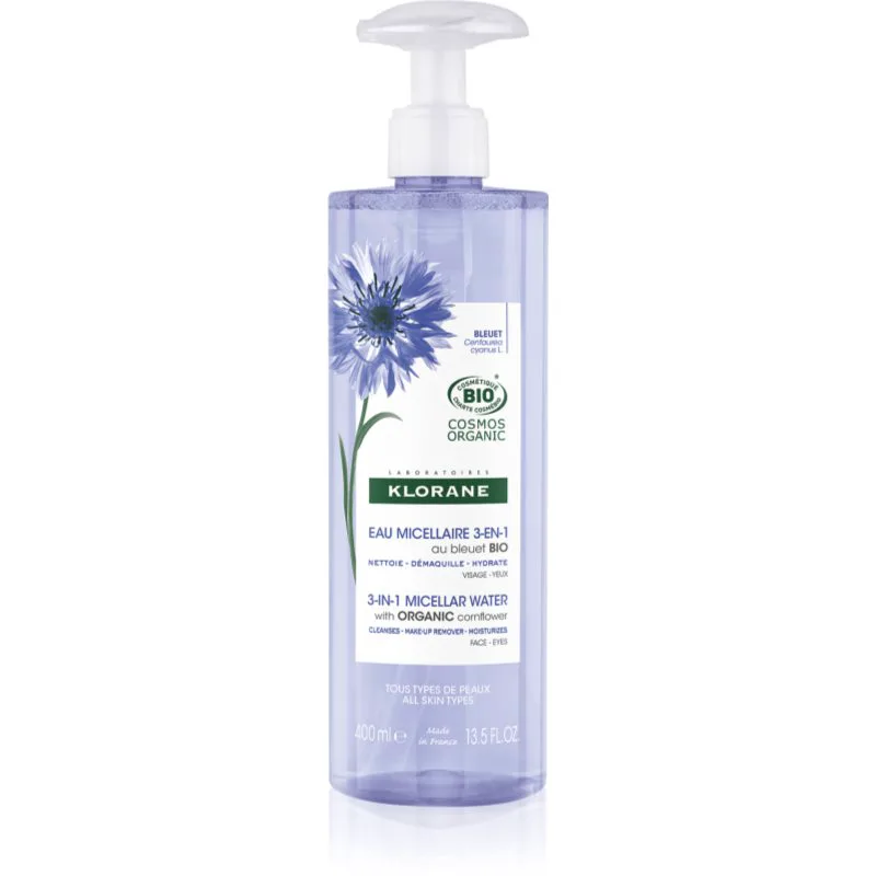 Klorane Cornflower μικυλλιακό νερό 3 σε 1 400 ml