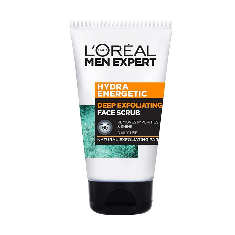 L'Oreal Paris Men Expert Hydra Energetic Face Scrub Απελπιστικό Προσώπου Ειδικά Σχεδιασμένο για την Ανδρική Επιδερμίδα 100ml