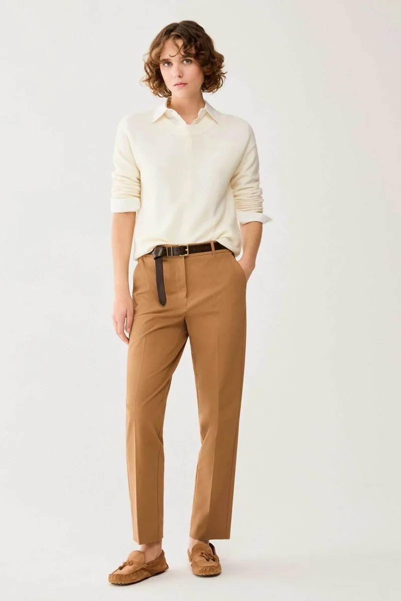 Pennyblack γυναικείο παντελόνι chinos Slim Fit "Pbbny" - 2611131053200 Καμηλό