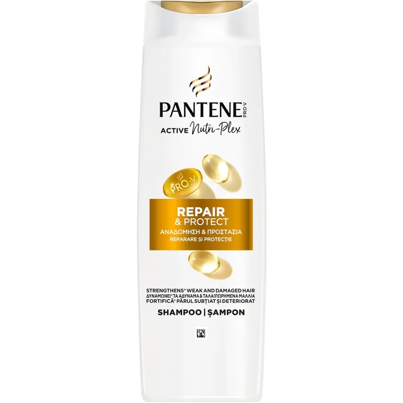 Pantene Pro-V Active Nutri-Plex Repair & Protect Shampoo for Weak, Damaged Hair Σαμπουάν Αναδόμησης & Προστασίας με Σύμπλεγμα Θρέψης για Αδύναμα, Ταλαιπωρημένα Μαλλιά 400ml