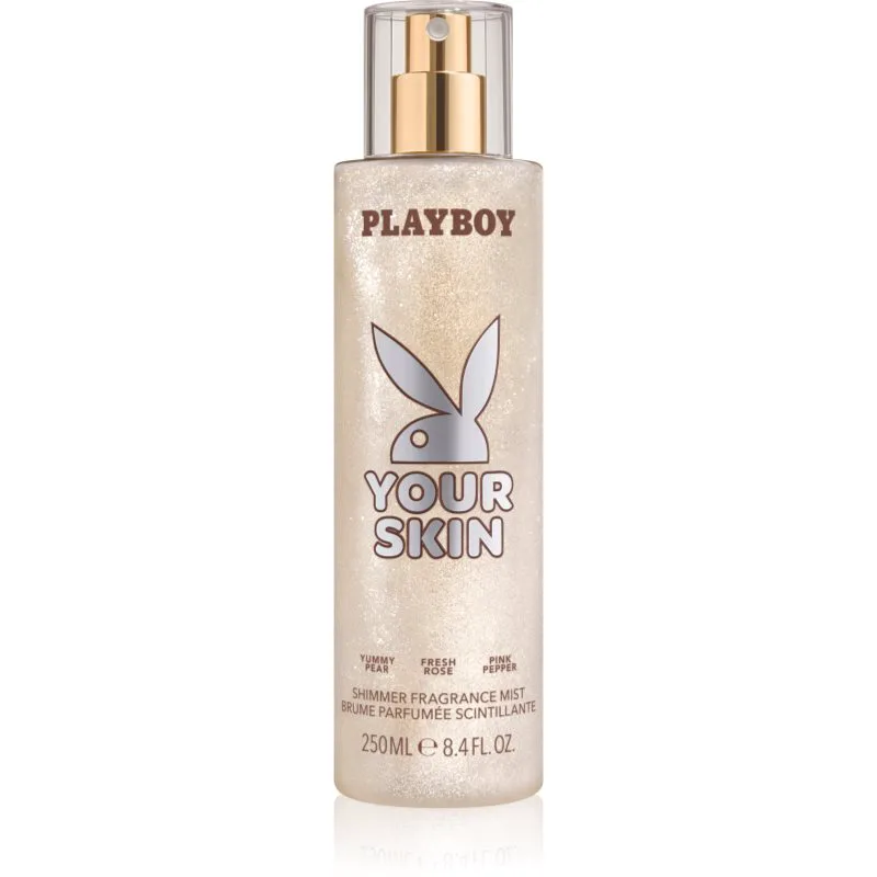 Playboy Your Skin Σπρεϊ σώματος με στρας για γυναίκες 250 ml