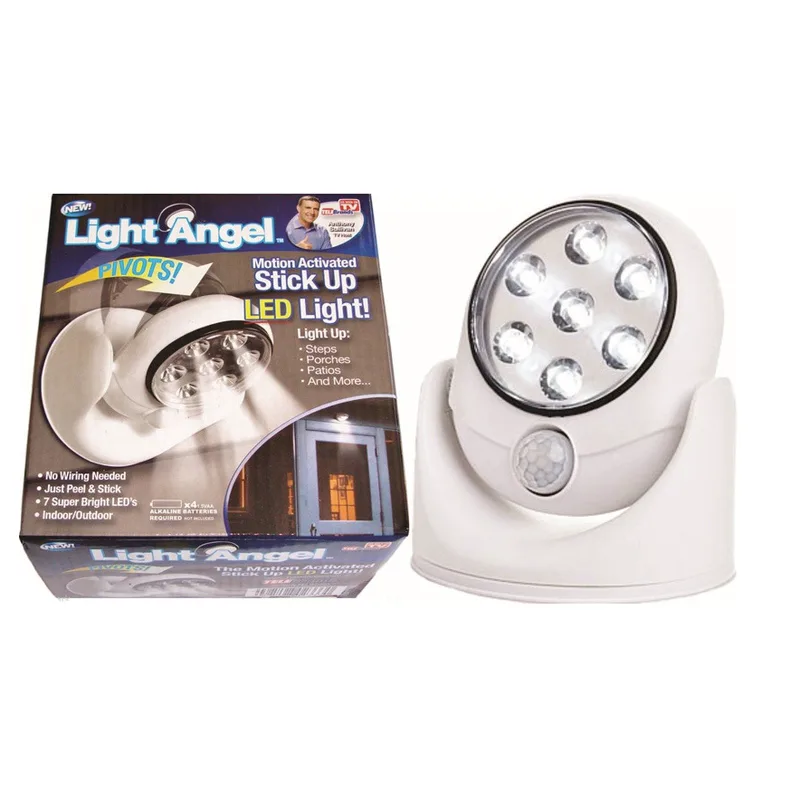 φορητός προβολέας led με αισθητήρα κίνησης – light angel
