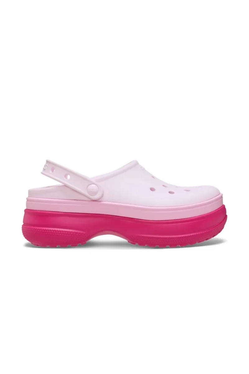 CROCS Classic Stacked Clog Παντόφλες – Ροζ-211355-PINK