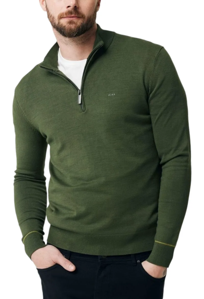Πουλόβερ Mexx James Half Zip AO0903036M-Warm Green Ανδρικό
