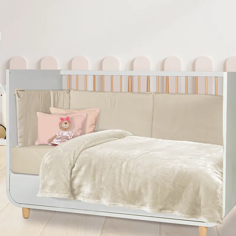 Κουβέρτα Fleece Αγκαλιάς (80x110) Das Home Velour 1341 Ivory