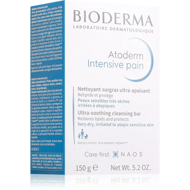 Bioderma Atoderm Intensive καθαριστικό σαπούνι για ξηρό έως πολύ ξηρό δέρμα 150 γρ