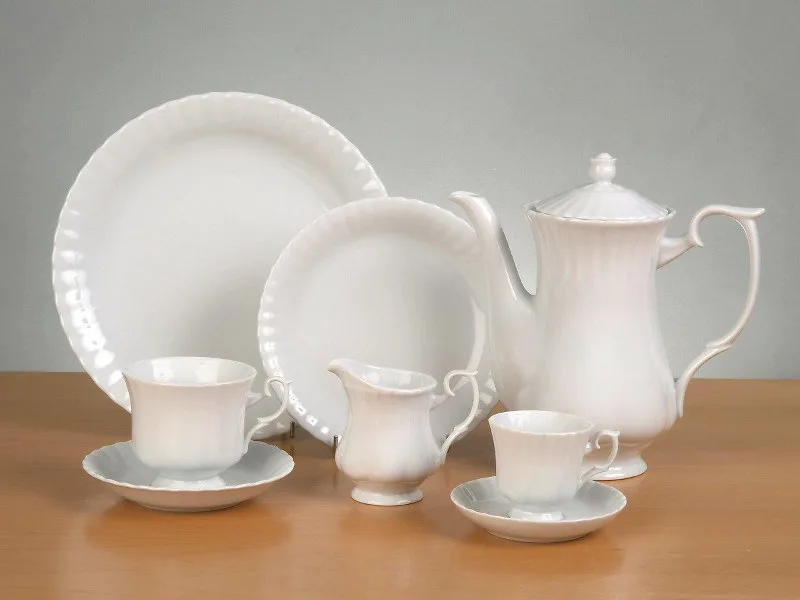 Σετ Φλυτζάνια Τσαγιού 6τμχ Πορσελάνης 220ml Ivona White CRYSPO TRIO 36.000.16 (Υλικό: Πορσελάνη, Χρώμα: Λευκό) - CRYSPO TRIO - 36.000.16