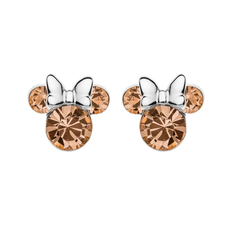 DISNEY Ασημένια Σκουλαρίκια Με τη Minnie Mouse ES00028SJUNL.CS
