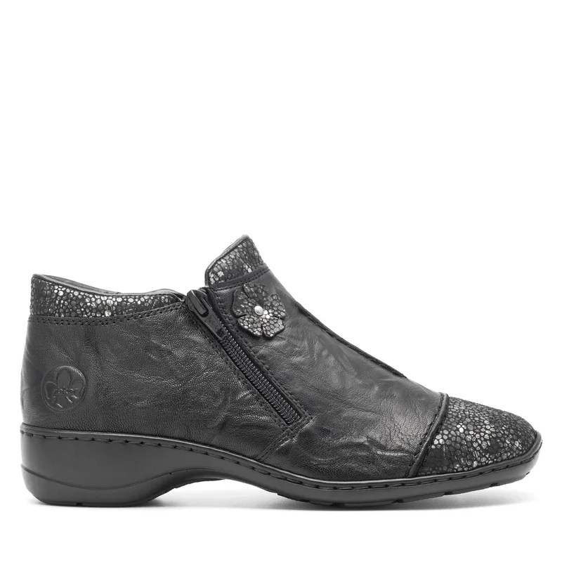 Μποτάκια Rieker 58388-01 Μαύρο