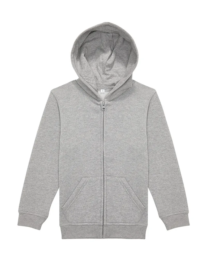 Παιδικό Φούτερ Hoodie με Φερμουάρ ID.334 B & C Sport Grey