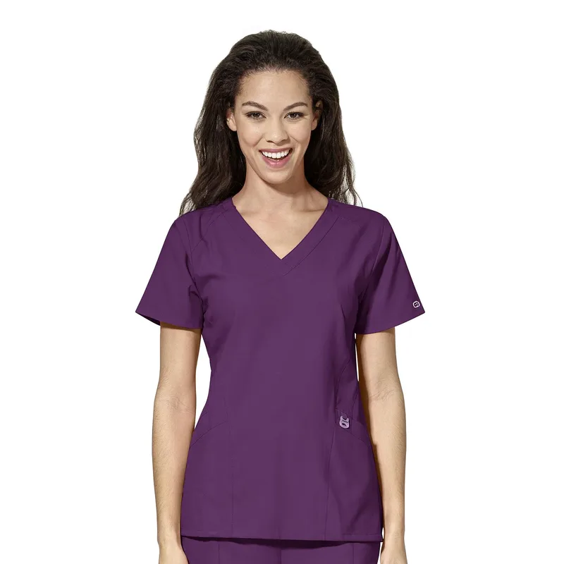 Μπλούζα Γυναικεία Yγειονομικών W123 V-Neck Wonderwink Eggplant