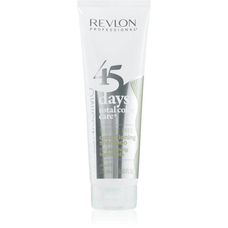 Revlon Professional Revlonissimo Color Care σαμπουάν και μαλακτικό 2 σε 1 λευκά και με ανταύγειες μαλλιά χωρίς θειικό άλας 275 ml