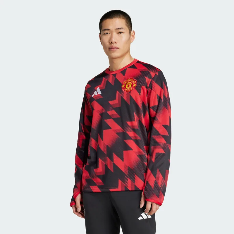 adidas Manchester United FC 2025/26 Pre-Match Ανδρική Ποδοσφαιρική Φανέλα με Μακρύ Μανίκι (9000250886_77034)