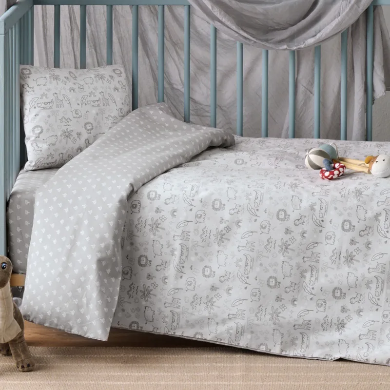 Πάπλωμα Κούνιας 100x140 Kentia Cungo Grey