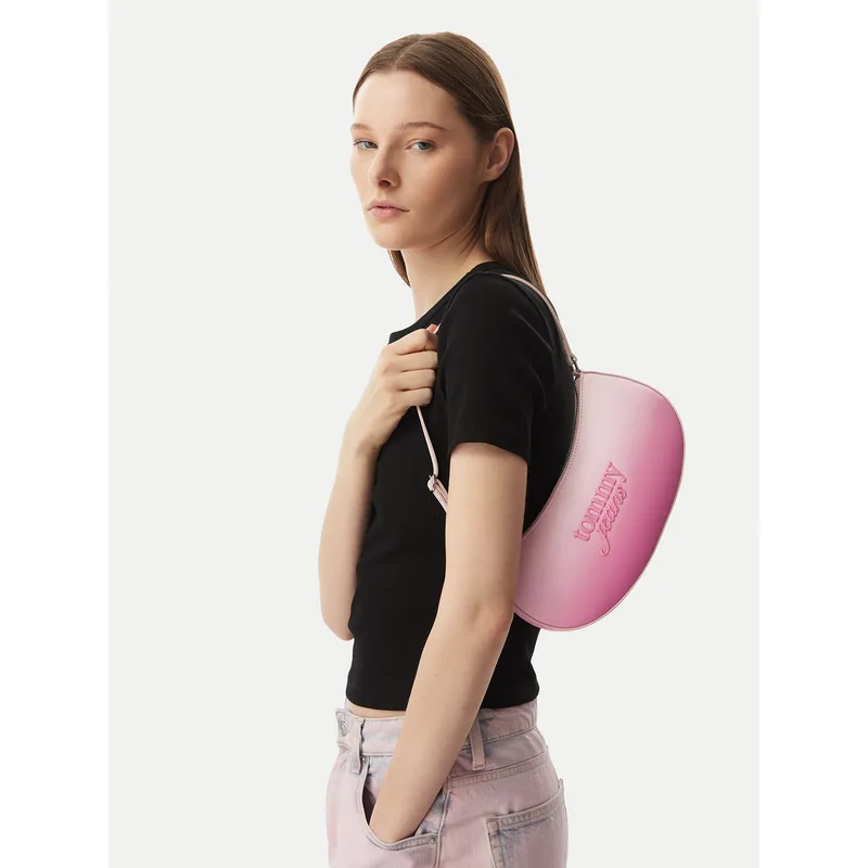 Τσάντα Tommy Jeans Tjw Must Degrade Shoulder Bag AW0AW18774 Ανοιχτό ροζ
