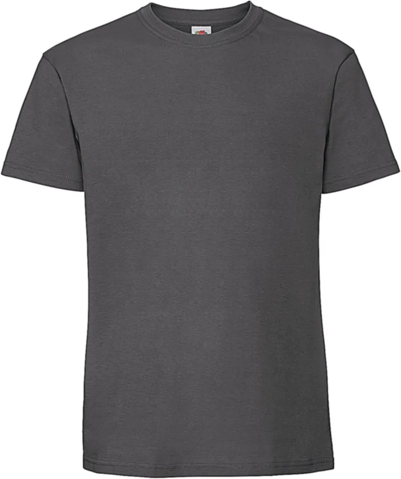 Ringspun Premium T-Shirt Iconic 195 Fruit of the Loom 61-422-0 Light Graphite