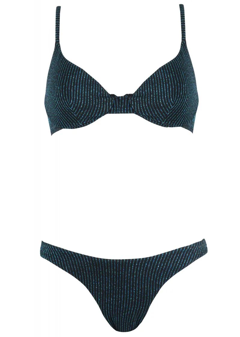 Σέτ μαγιό σε bra γραμμή ελαφριά ενίσχυση bikini brazilianne. Καλύπτει B Cup ΠΕΤΡΟΛ