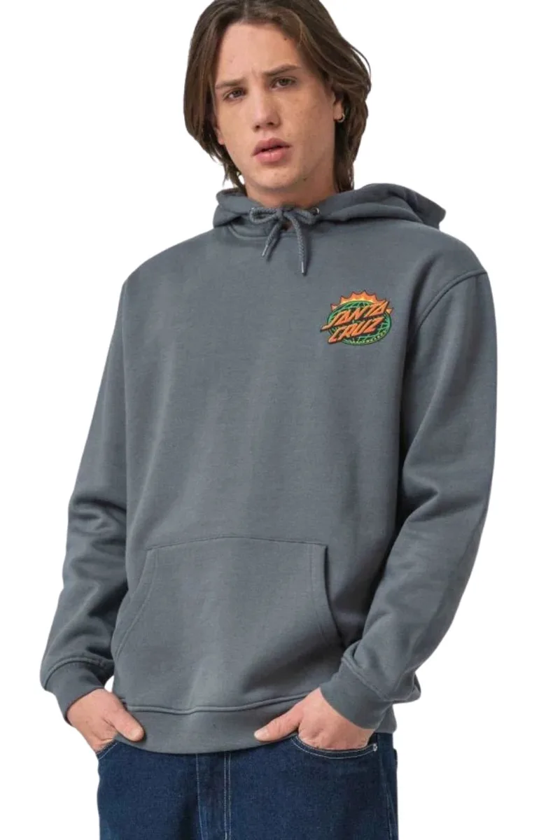 SANTA CRUZ Φούτερ με Κουκούλα Kendall End Of The Dot Hood - GREY-SCA-HDY-9997-GREY